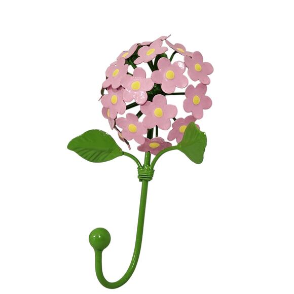 Unbranded Other - Girl Bedroom Flower Shaped Wall Hook Pink Green Nursery Decor Towel Garden